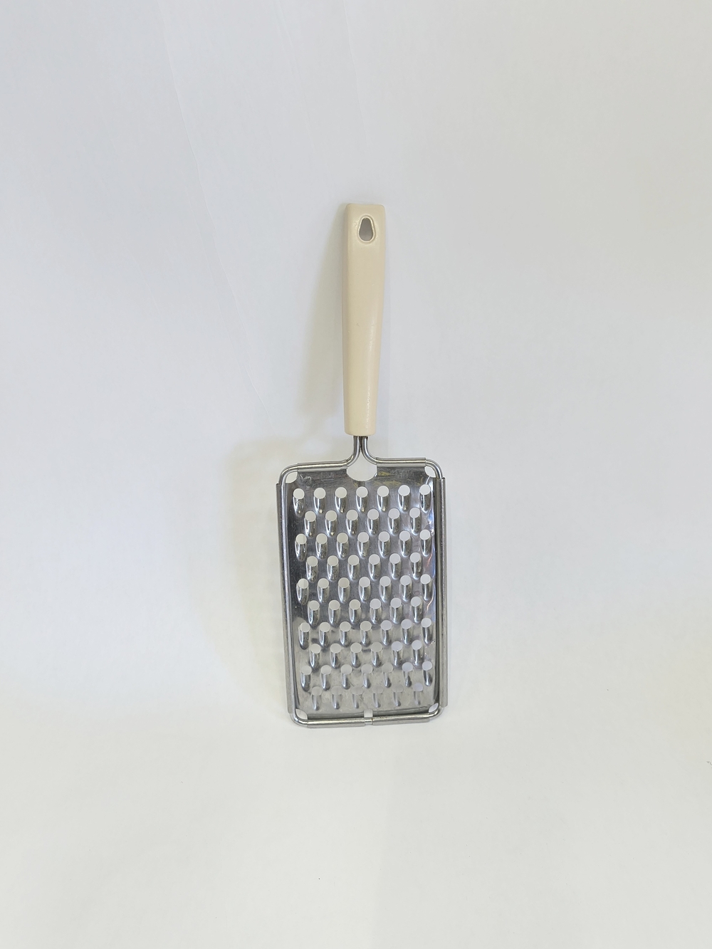 VINTAGE EKCO MCM Hand Stainless Grater  Cream Handle 11 in USA